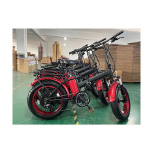 48v1000W 20''x4.0 electric fat tire bicycle folding bike with 48V13AH Lithium Battery